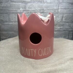 Pink Beauty Queen Crown birdhouse Rae Dunn